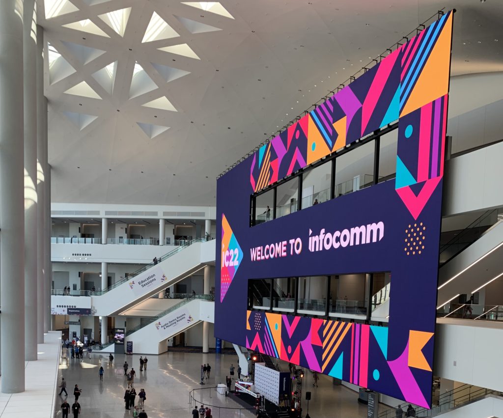 Welcome to infocomm digital signage at 2022 show in Las Vegas